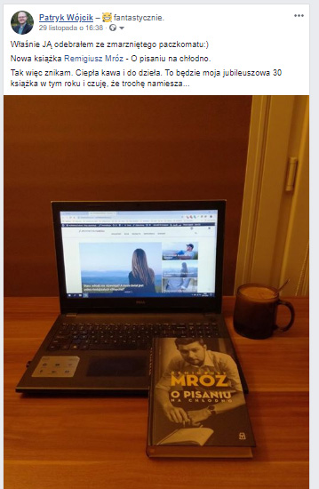  O pisaniu na chłodno Remigiusz Mróz